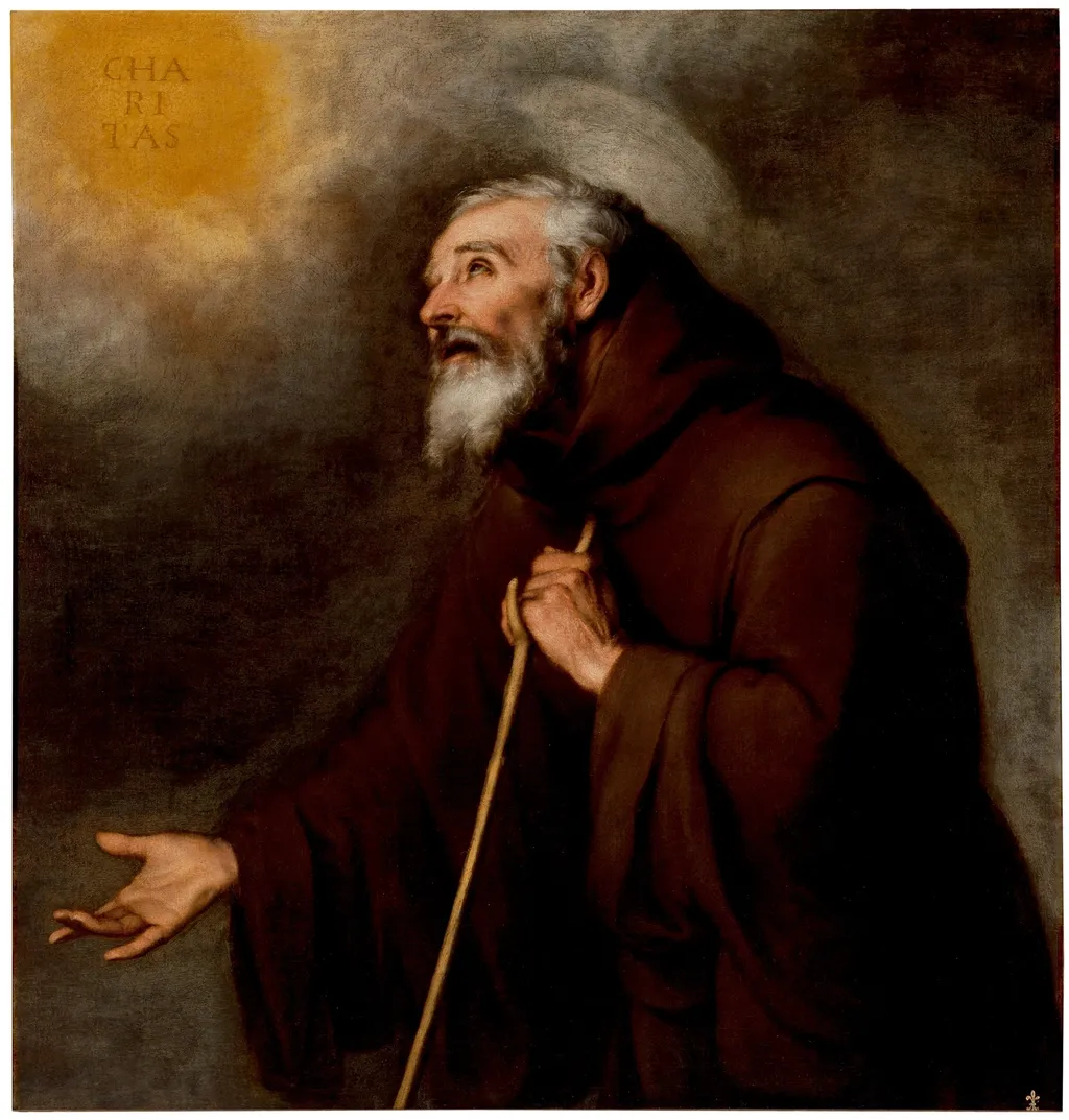 Saint Francis of Paola, by Bartolomé Esteban Murillo, oil, 1601