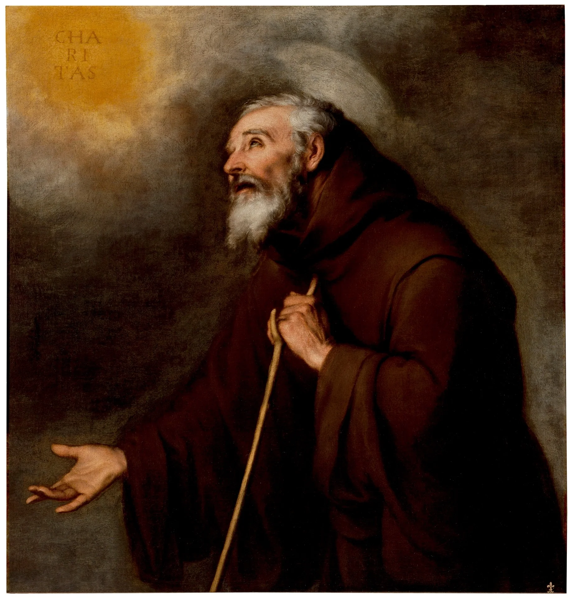 Saint Francis of Paola, detail