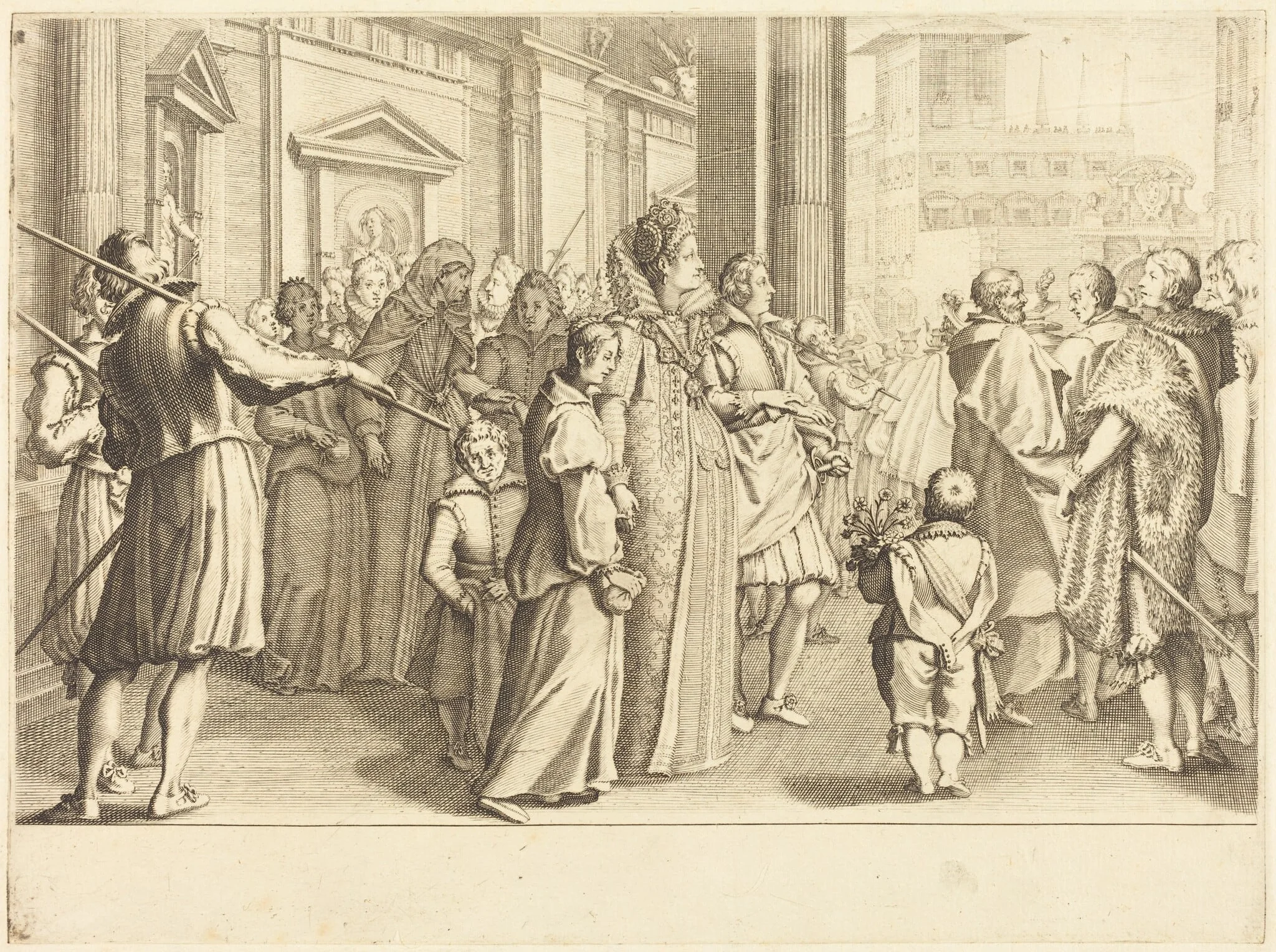 Grand Duchess at the Procession of the Young Girls, detail