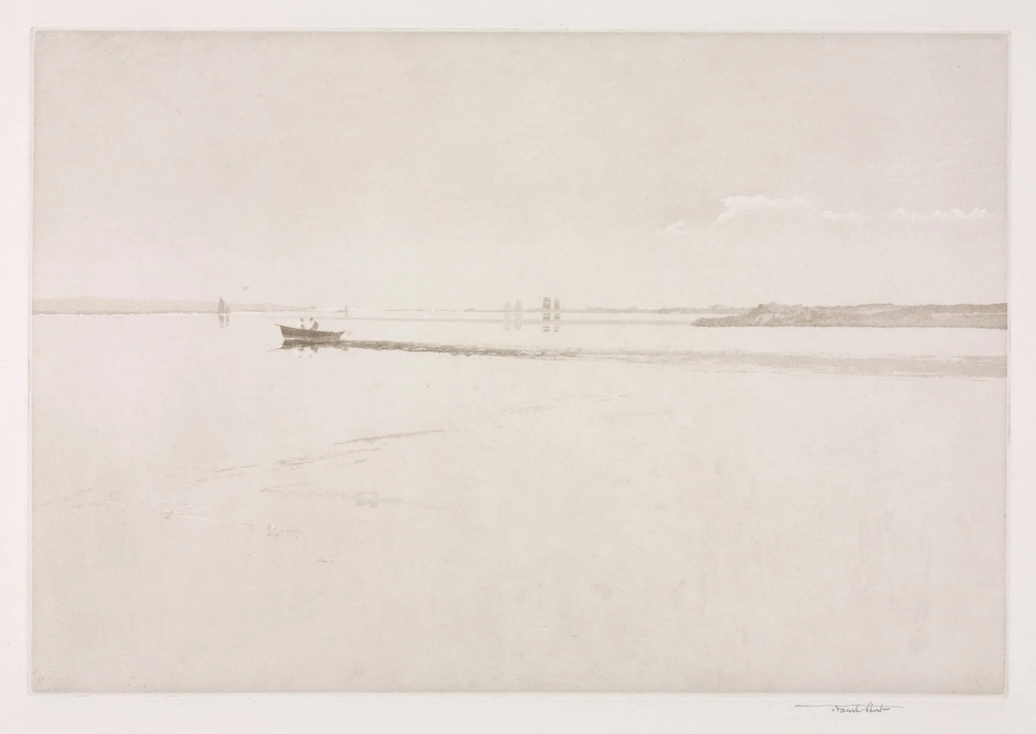 Morning Haze in Chichester Harbor, detail