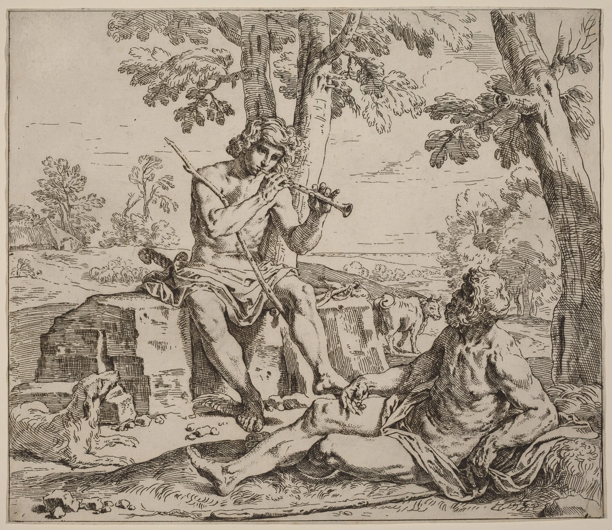 Mercury and Argus, detail