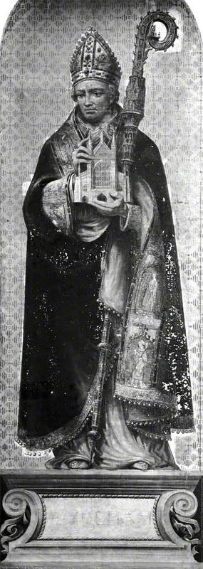 William of Wykeham (1320–1404) (design for a mosaic in the Victoria and Albert Museum), detail