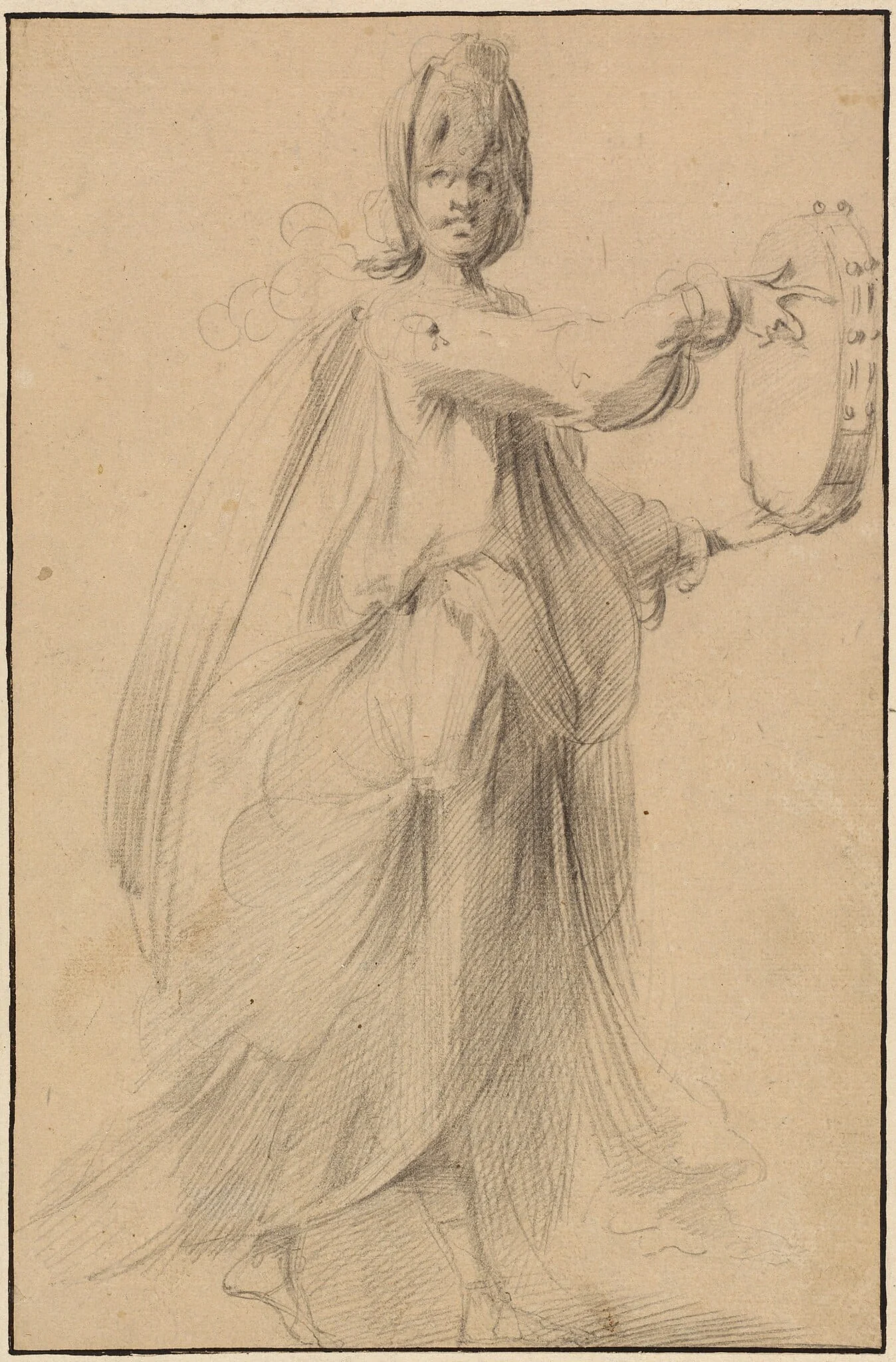 Dancer with a Tambourine, detail