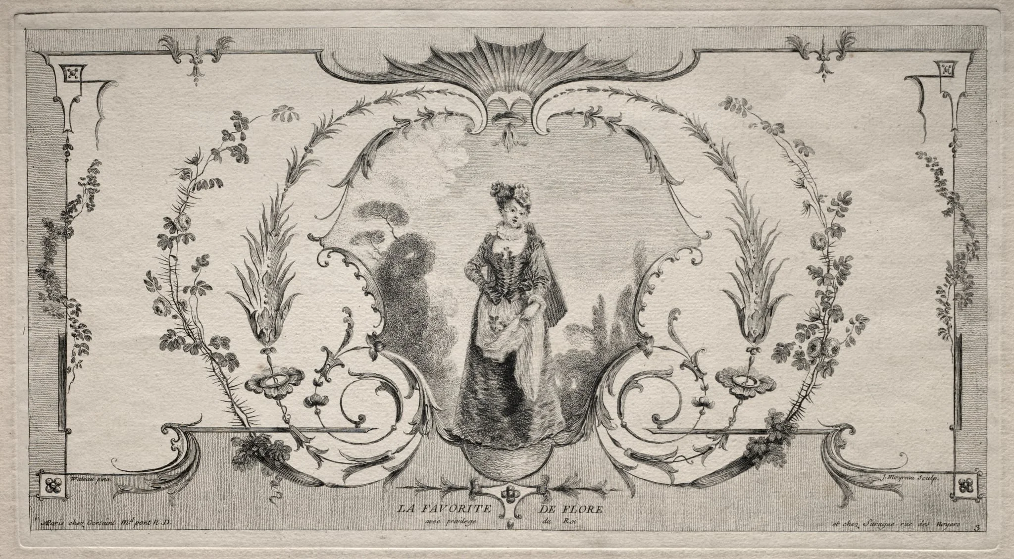 The Favorite of Flora, Arabesque, detail