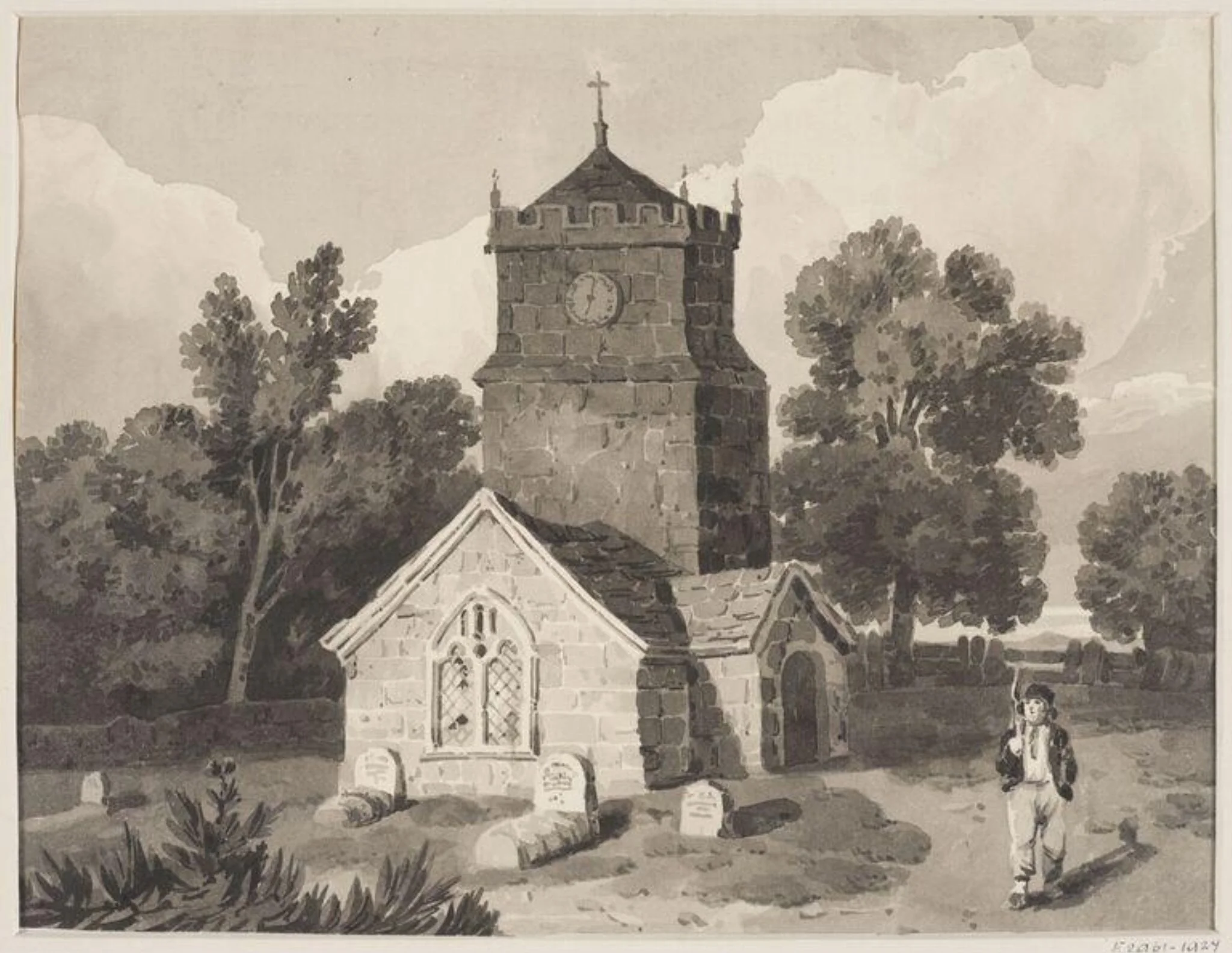 A country church, detail
