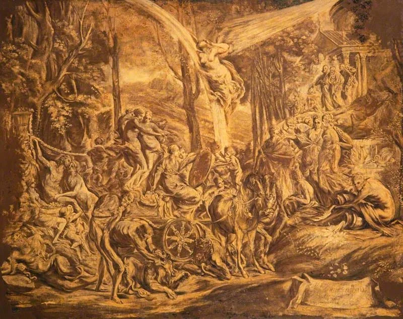 The Triumph of Painting, detail