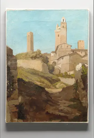 San Gimignano, by Elihu Vedder, oil, 1890