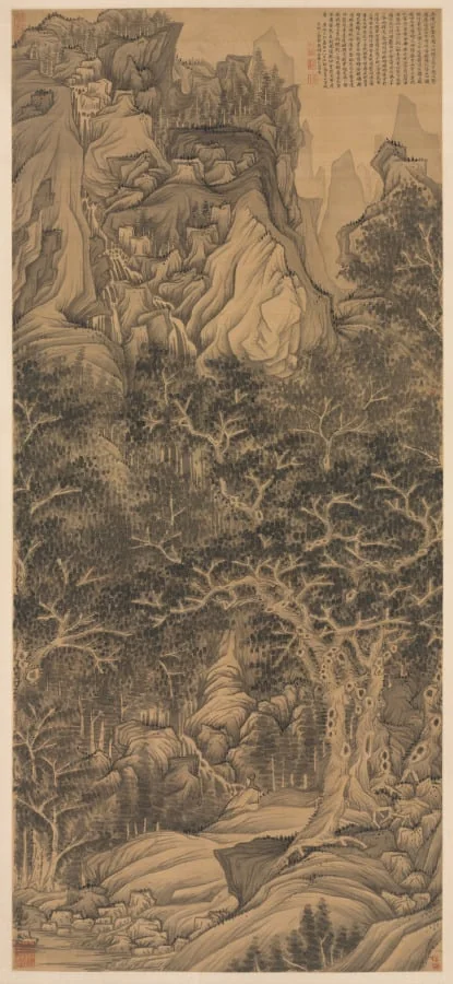The Mountain of Five Cataracts, detail