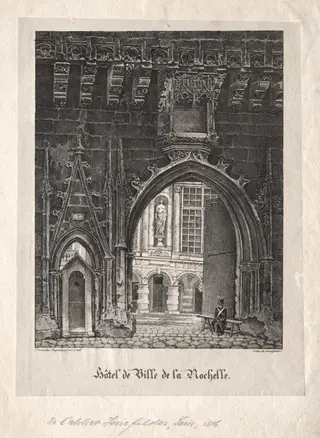 Hotel da Ville de la Rochelle, France, by Alois Senefelder, 1818