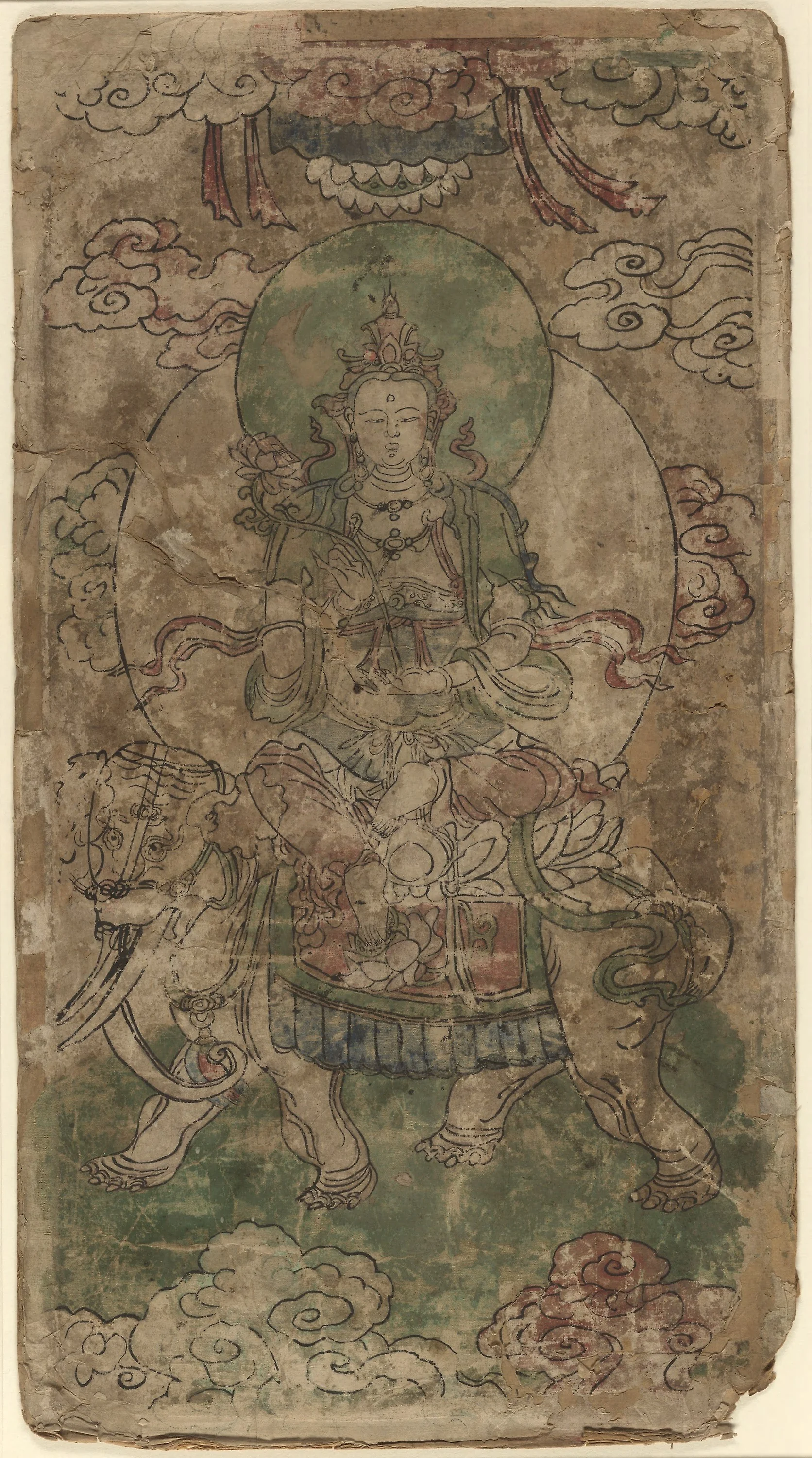 Puxian, the Bodhisattva of Benevolence, detail
