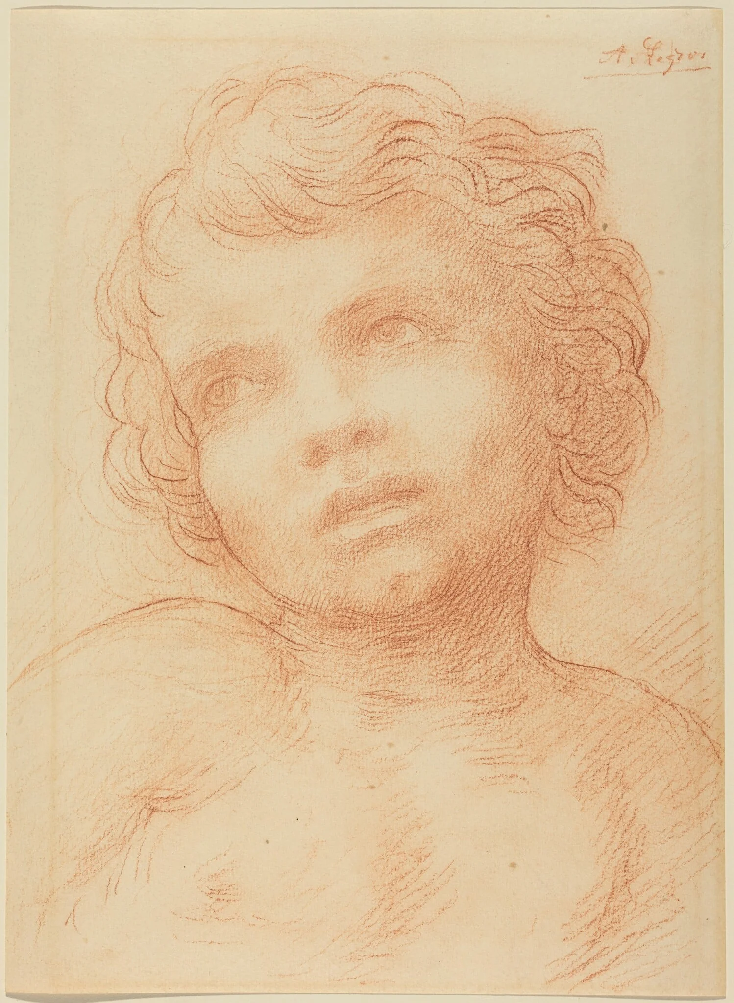 Head of a Child, detail
