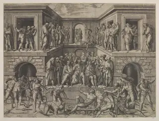 Martyrdom of St. Lawrence, by Baccio Bandinelli, 1500