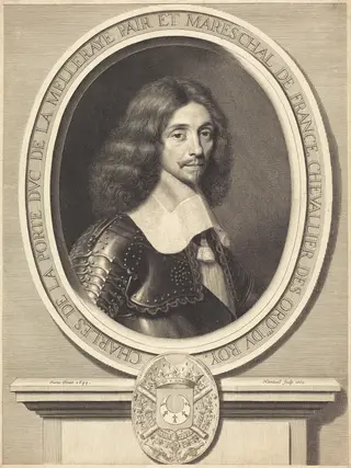 Marechal de La Meilleraye, by Robert Nanteuil, ink, 1662