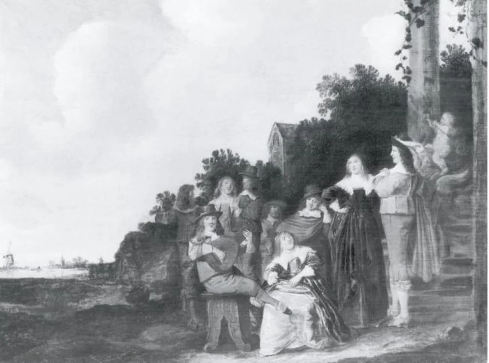Family Group in a Landscape, detail