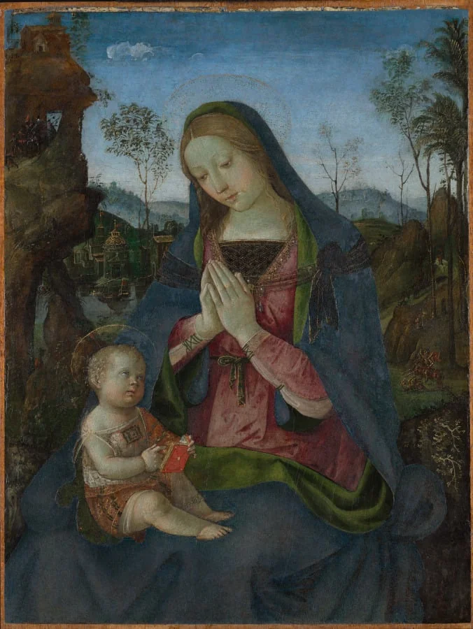 Virgin and Child, detail