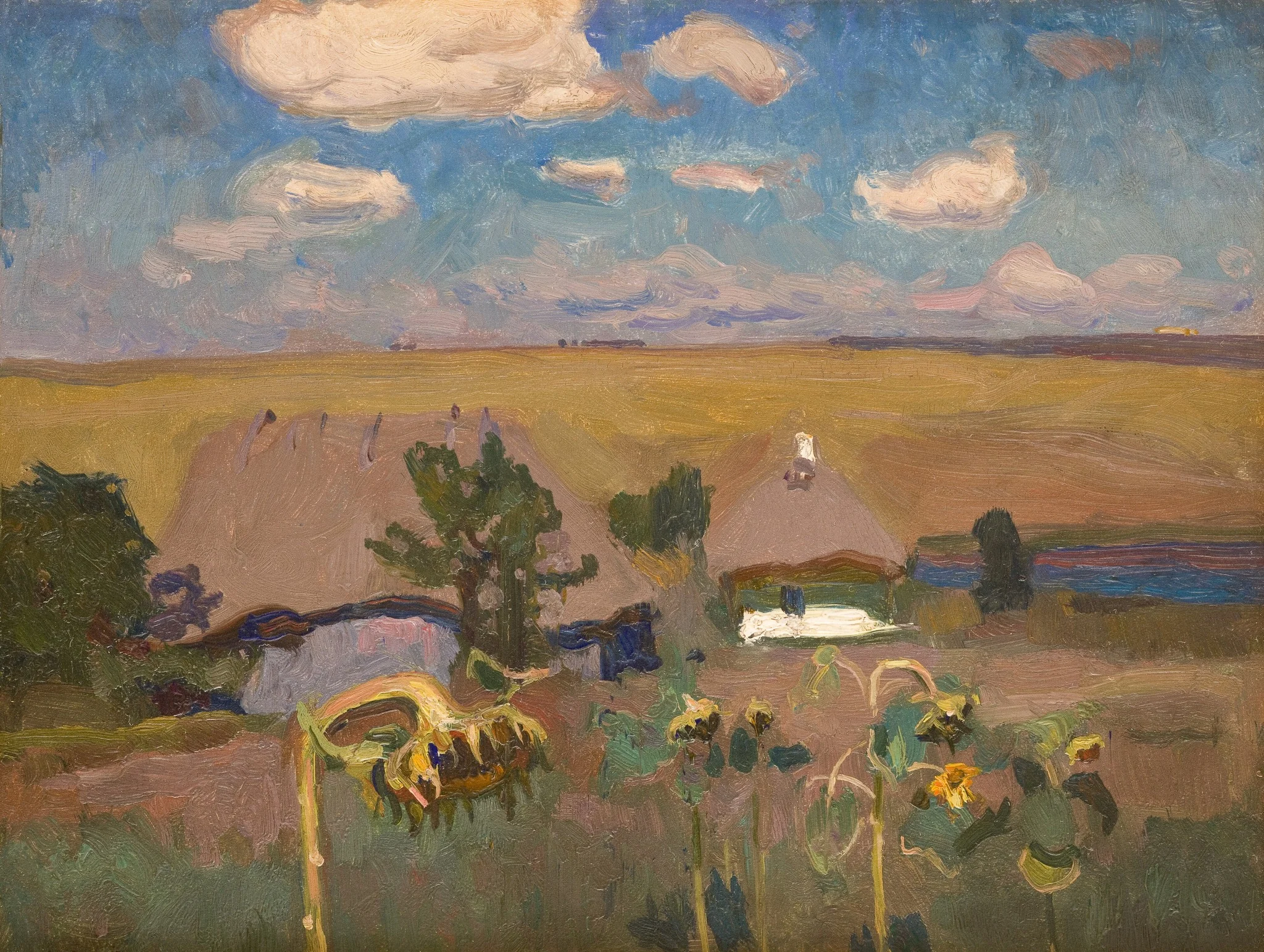 Sunflowers, detail