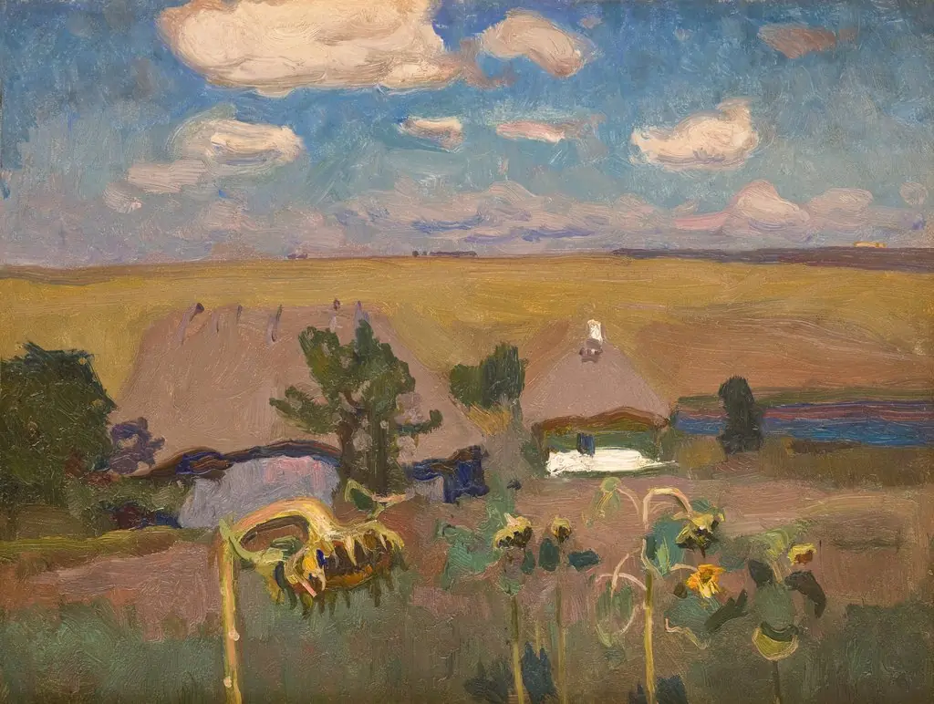 Sunflowers, by Jan Stanisławski, unspecified, 1905