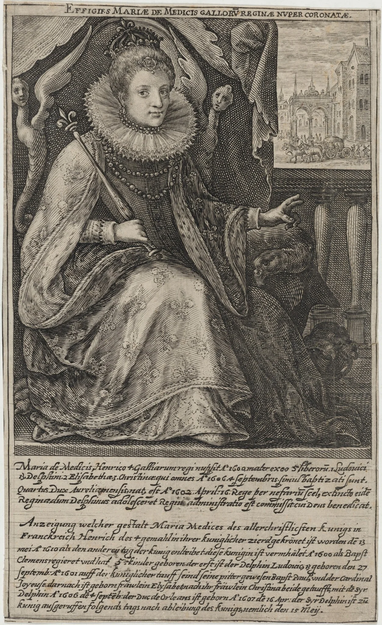 Marie de Medici, Wife of Henry IV of France, detail