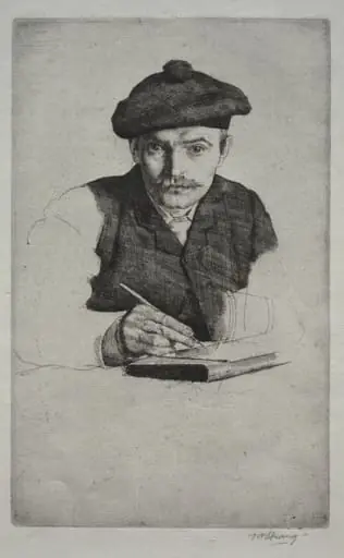Self-Portrait, by William Strang, 1885