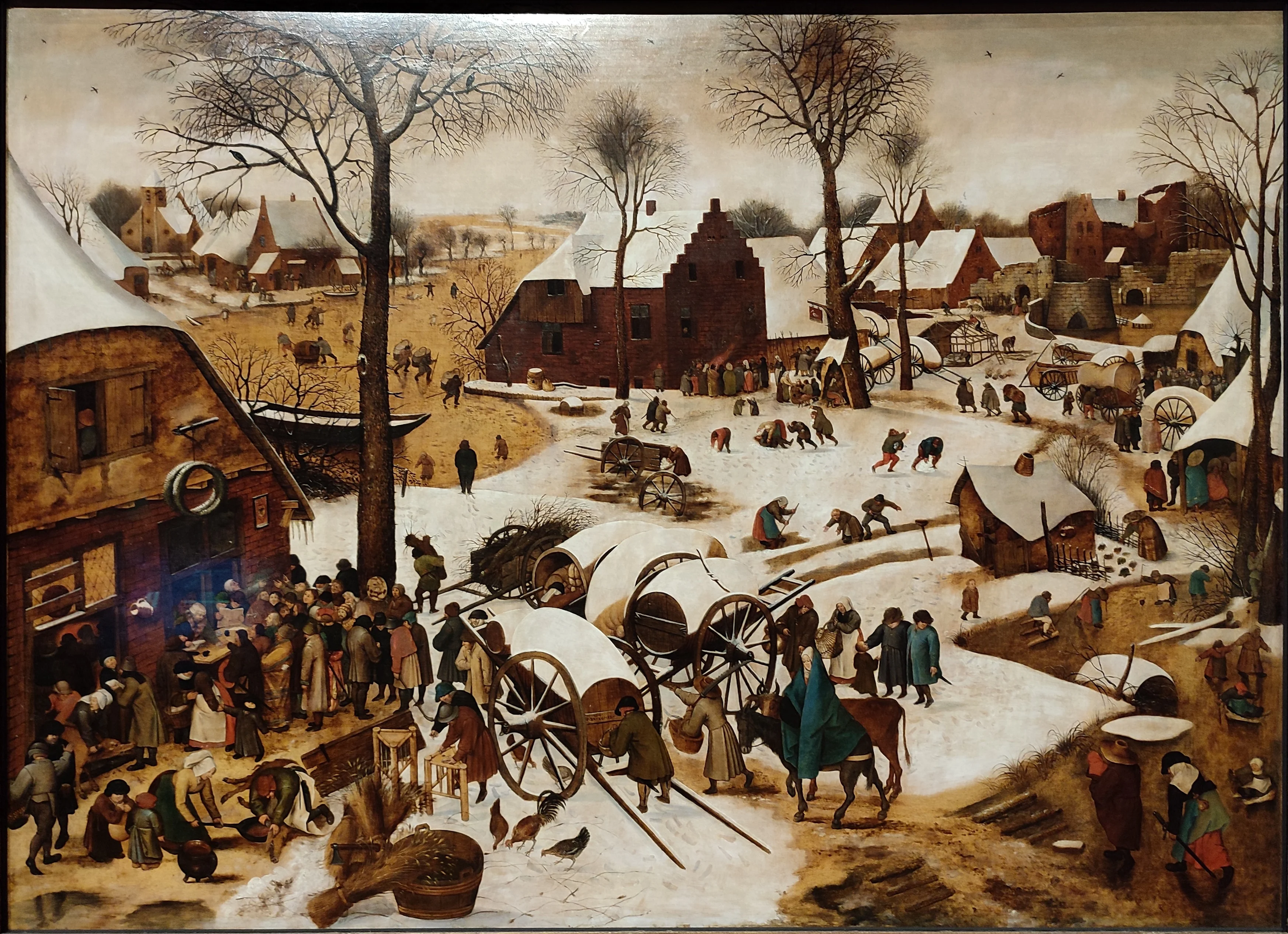 Census in Bethlehem by Pieter Brueghel the Younger, detail