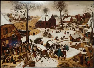 Census in Bethlehem by Pieter Brueghel the Younger, by Pieter Brueghel the Younger, oil, 1610
