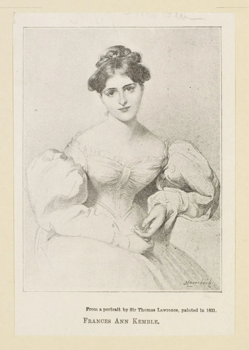 H Beard Print Collection, by Thomas PRA Lawrence, 1890
