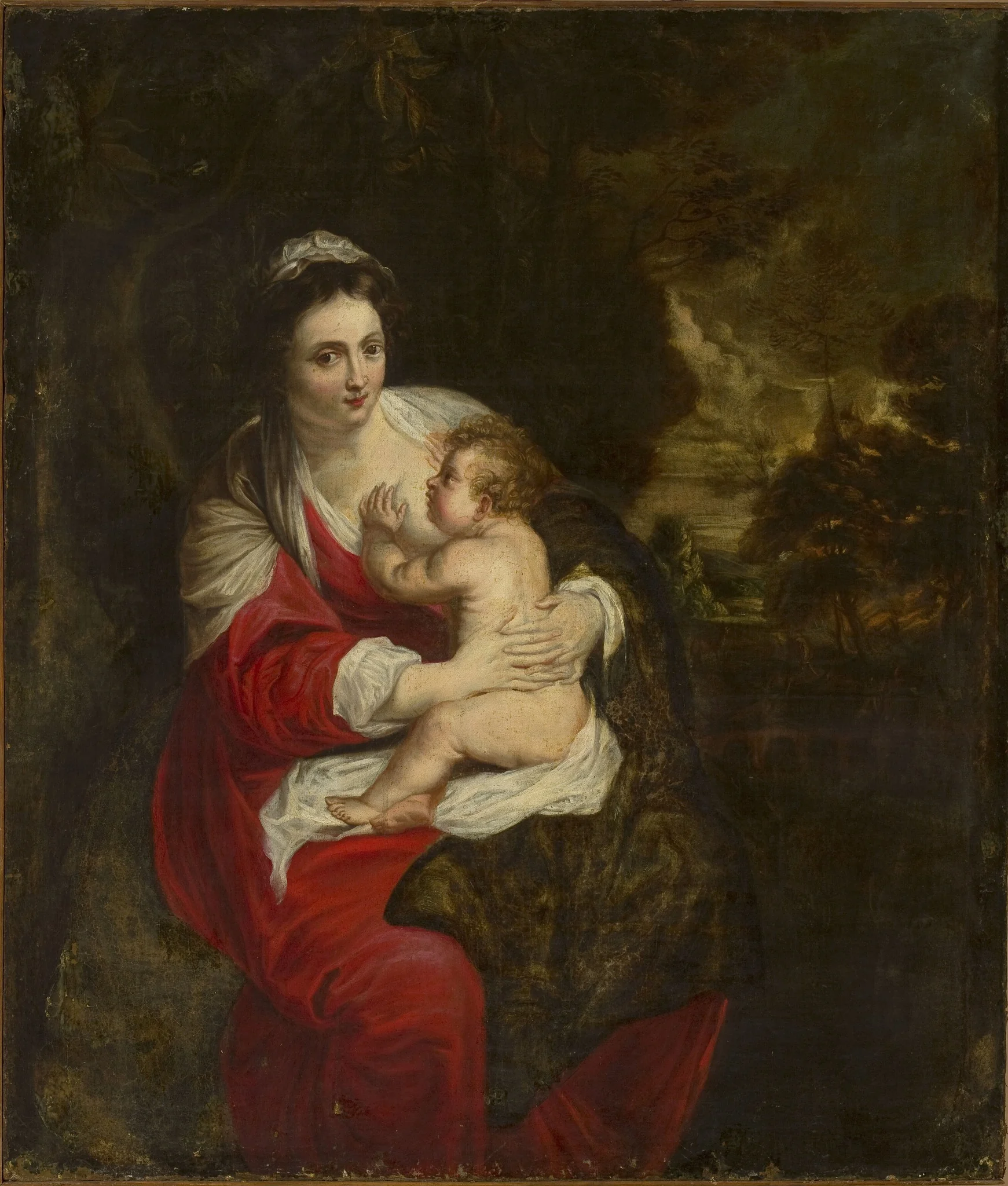Madonna with Child Jesus, detail
