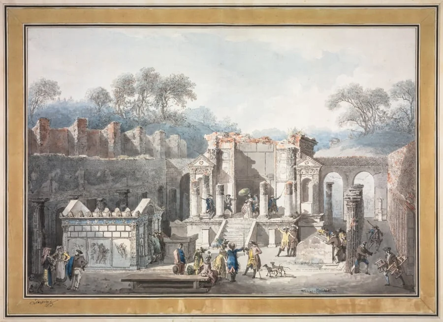 The Temple of Isis at Pompeii, detail