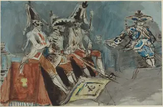 Coachmen, by Constantin Guys, ink, 1848