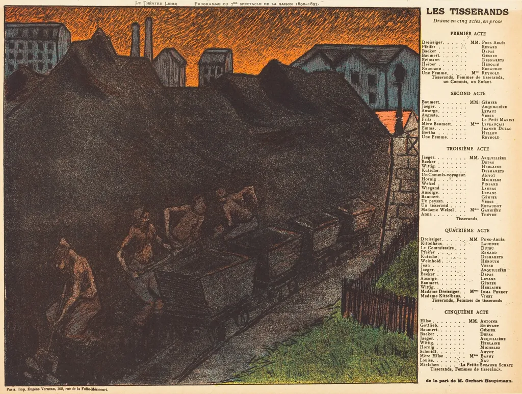 Les Tisserands, by Henri-Gabriel Ibels, ink, 1893
