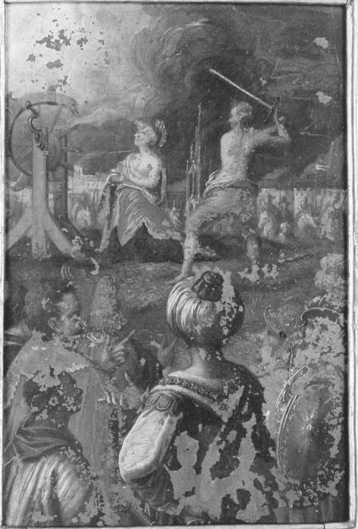 Enthauptung der hl. Katharina (?), detail