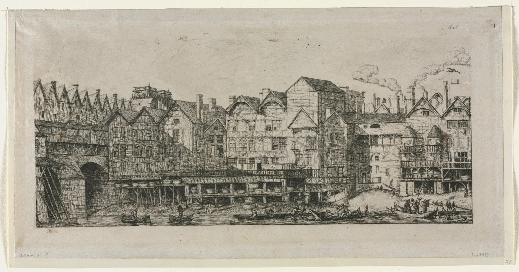 View of Part of the City of Paris Toward the Close of the 17th Century, detail
