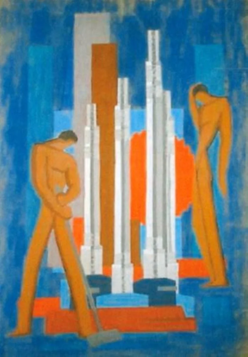 Proiect de frescă, detail