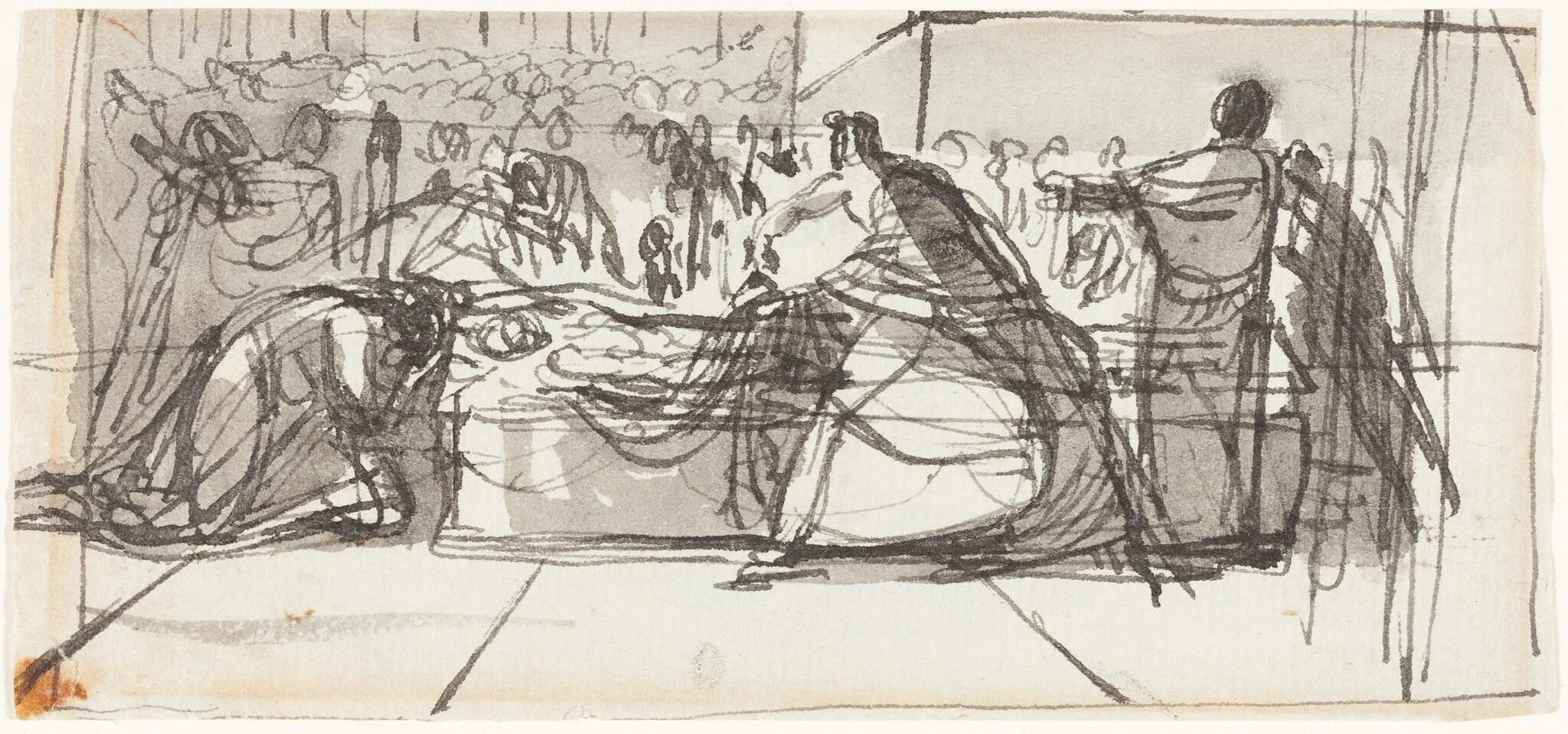 The Laying Out of Christ, detail