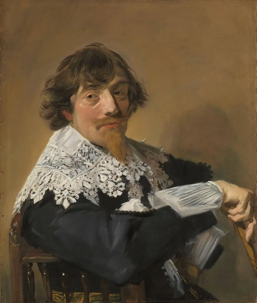 Portrait of Nicolaes Hasselaer (1593-1635), by Frans Hals, oil, 1637