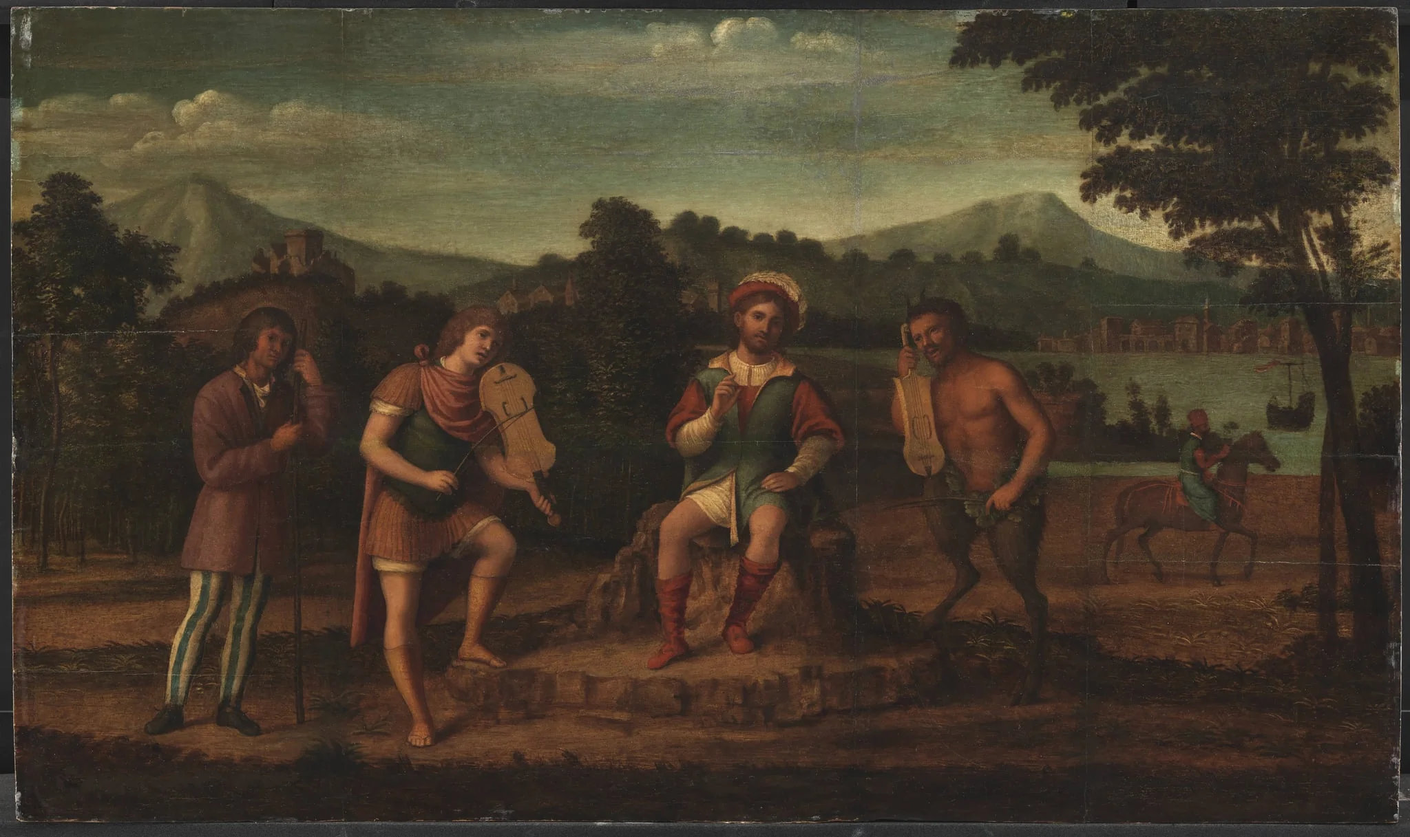 The Judgement of Midas. The Musical Contest between Apollo and Marsyas, detail