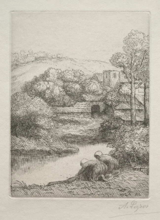 The Washing Place, called The Washerwomen (Le Lavoir, Dite "Les Laveuses"), detail