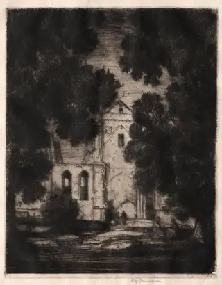 Pluscarden, by David Young Cameron, 1906