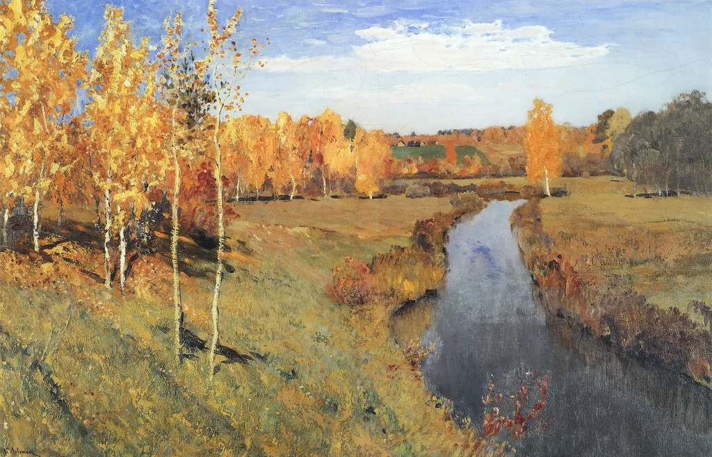 Golden Autumn, by Isaac Levitan, oil, 1898