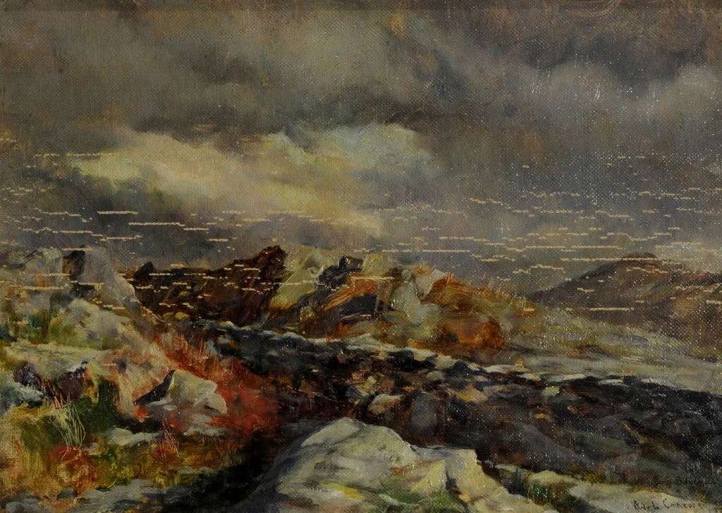 Landscape, by Ernesto de la Cárcova, oil, 1902