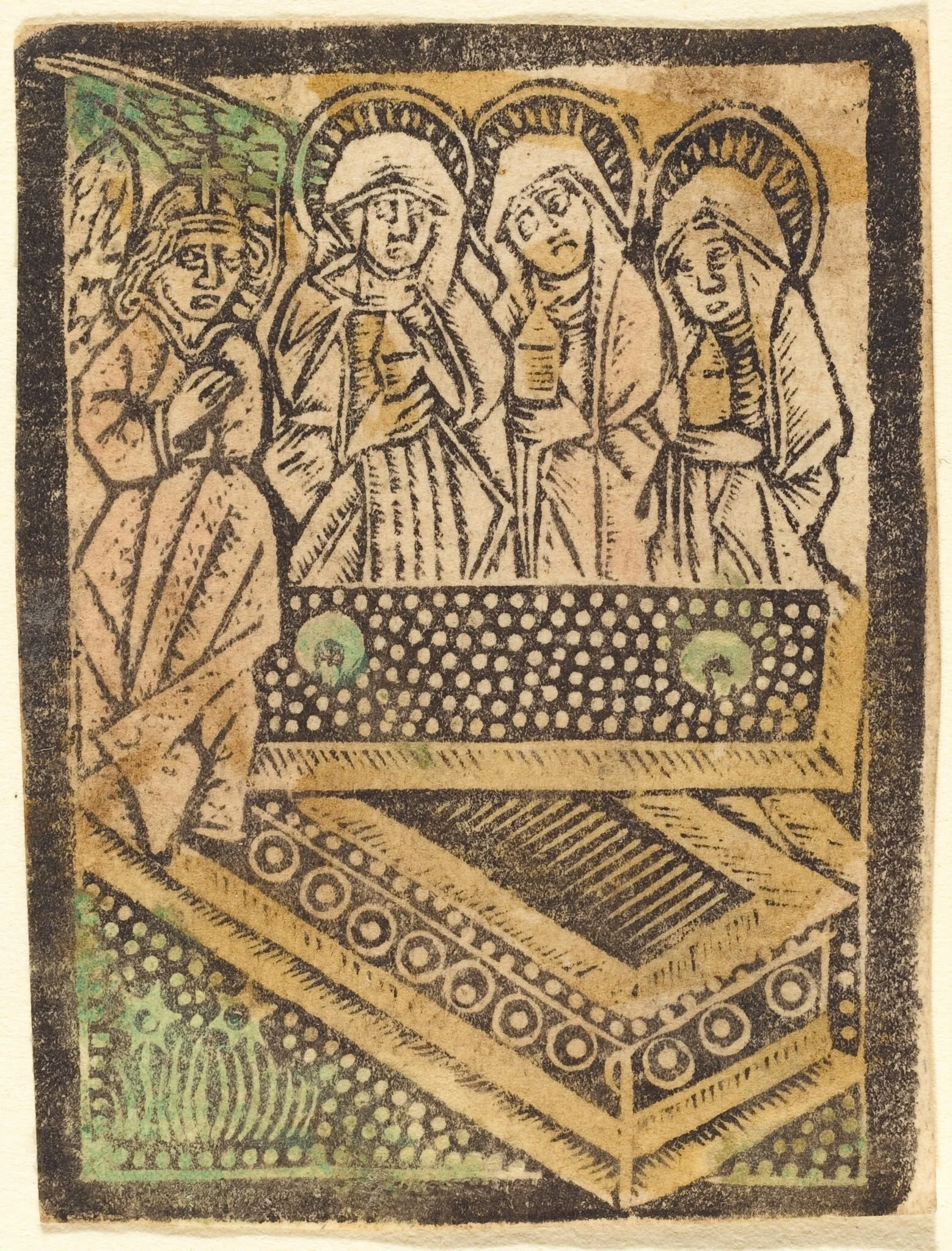 The Three Maries at the Tomb, detail