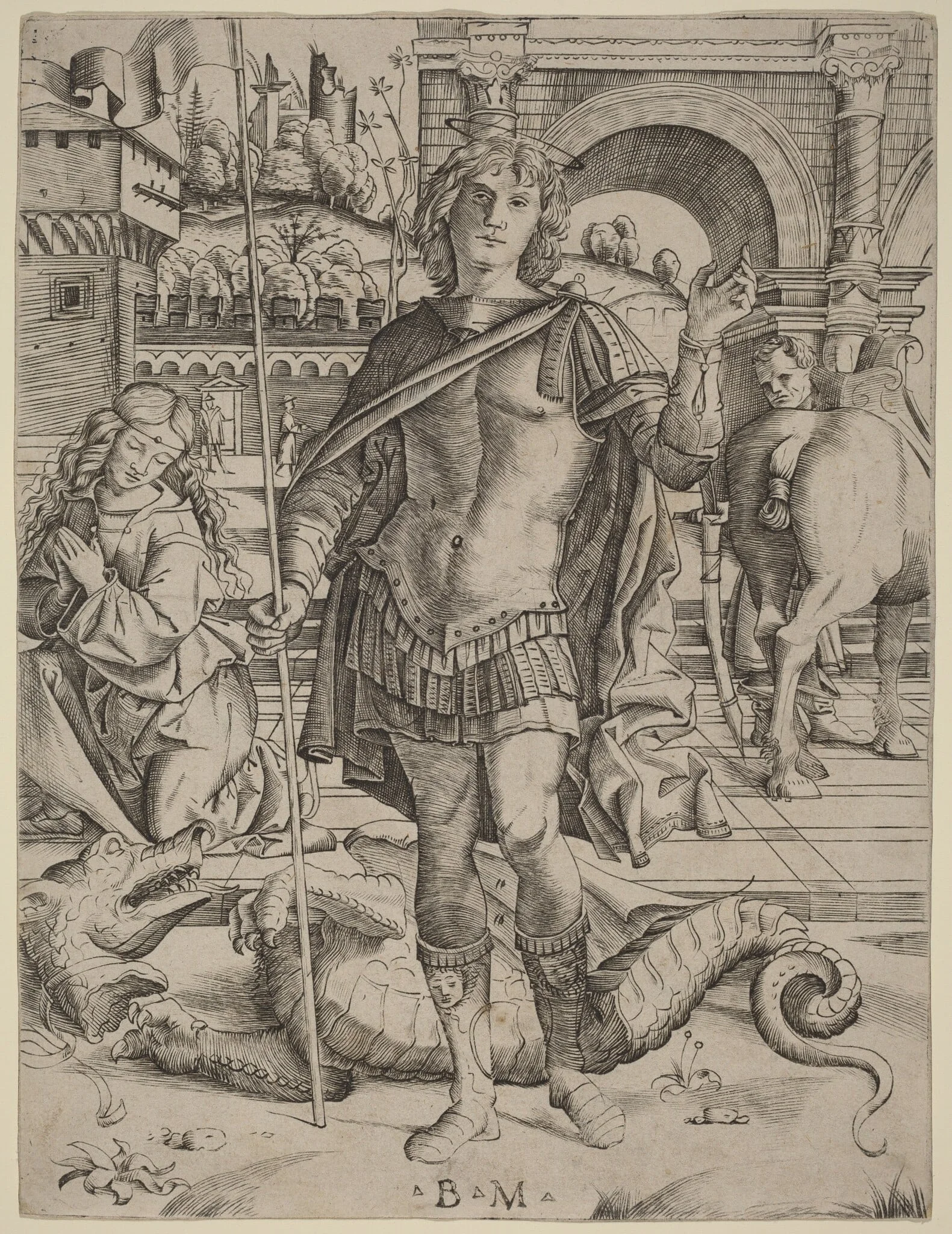 Saint George, detail