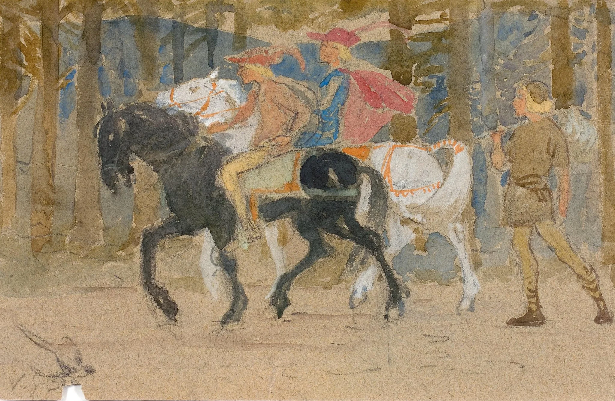 Satukuvitus prinsessa jäisellä vuorella, detail