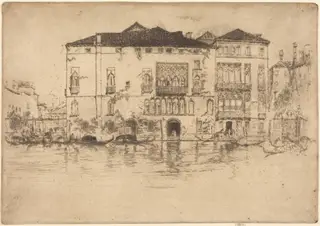 The Palaces, by James McNeill Whistler, ink, 1880