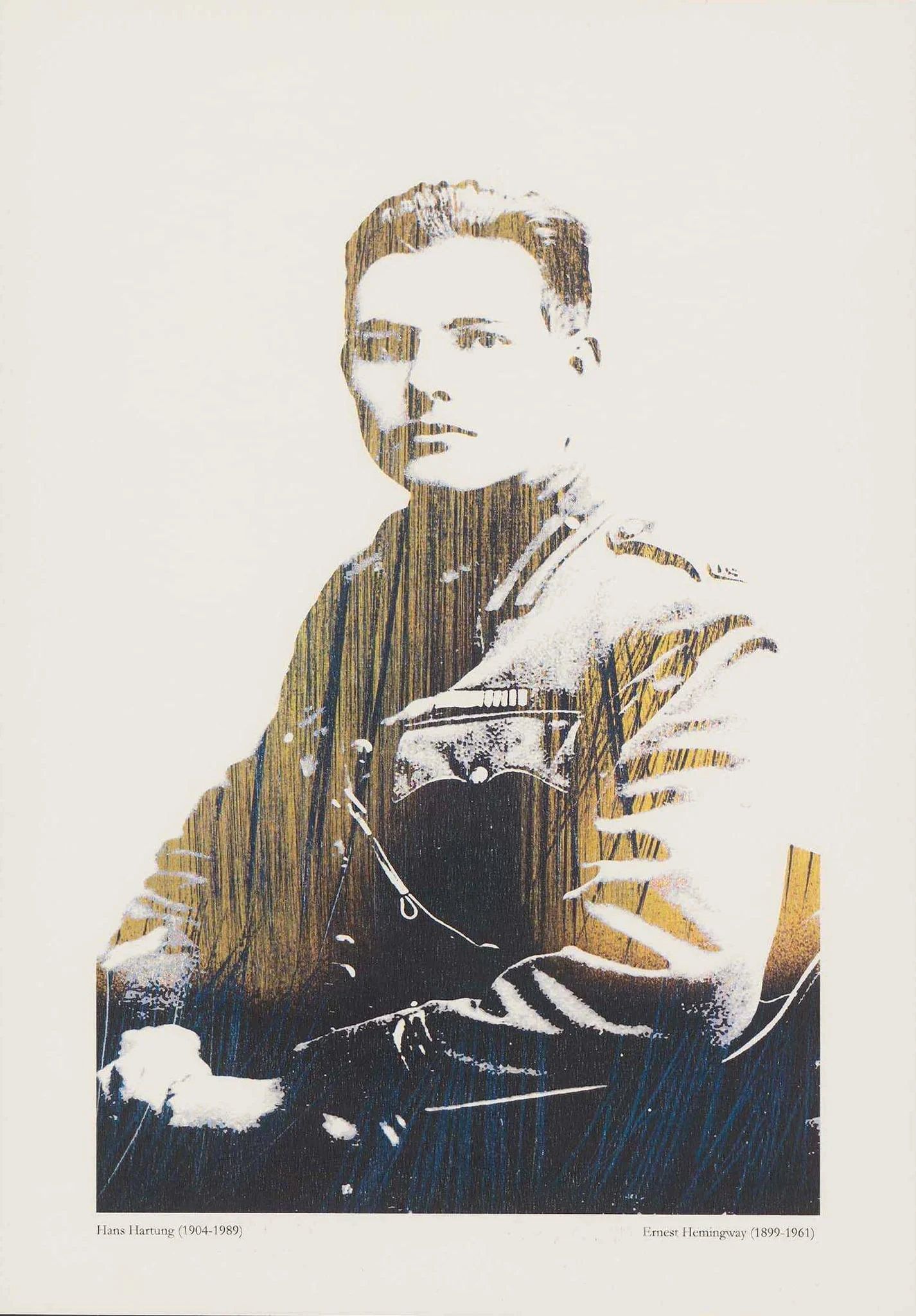 Hans Hartung (1904-1989)/Ernest Hemingway (1899-1961), detail