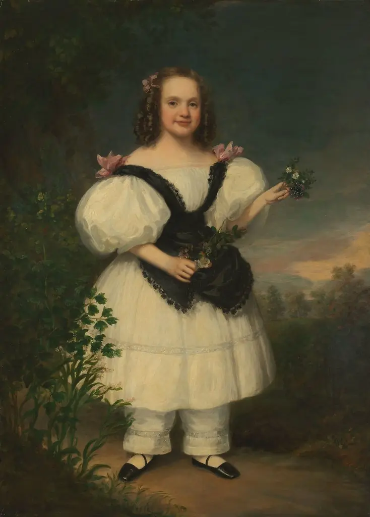 Harriet White, by Samuel Lovett Waldo, oil, 1837