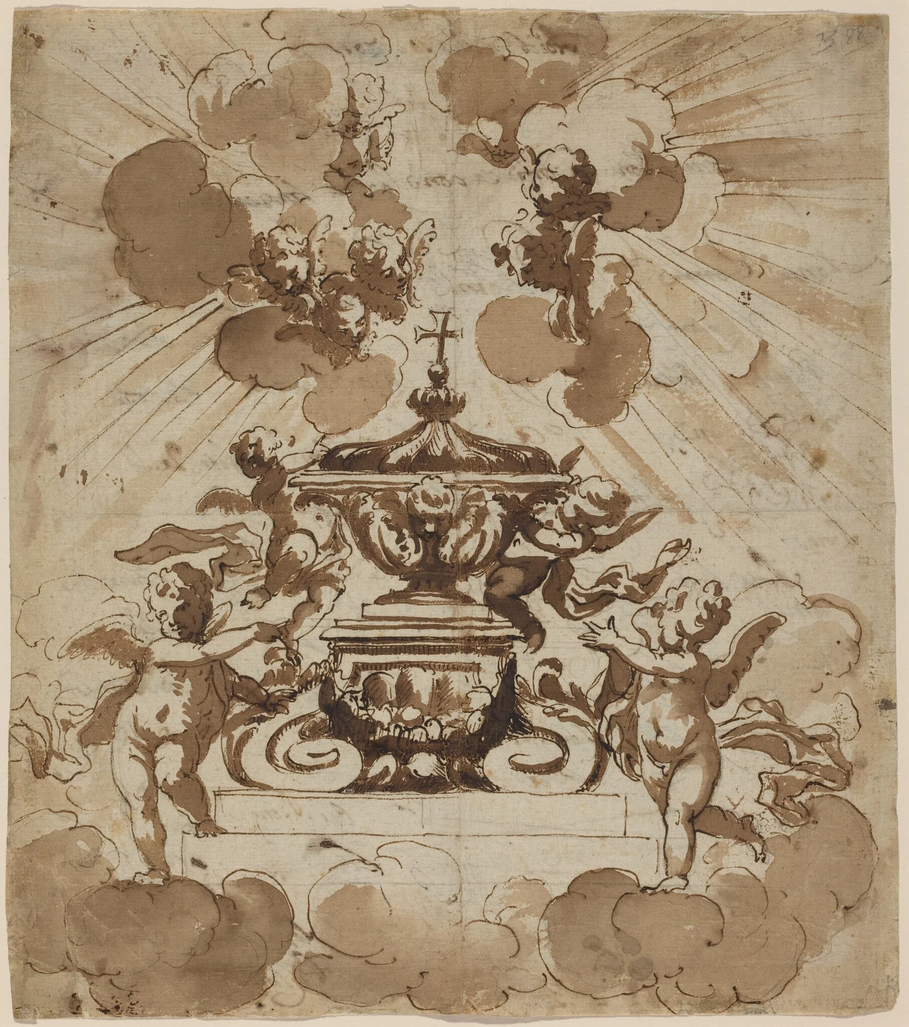Glorification of the Host, detail