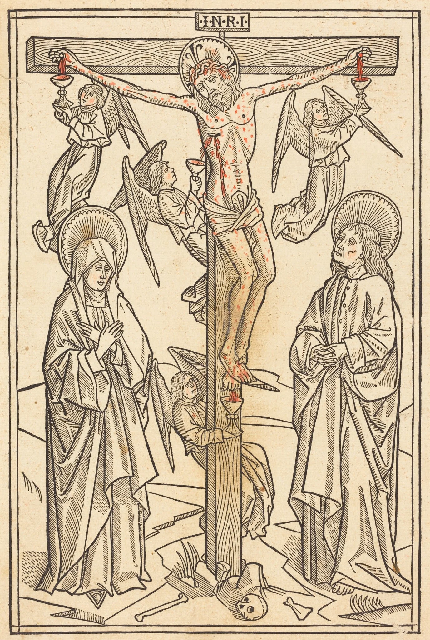 Christ on the Cross with Angels, detail