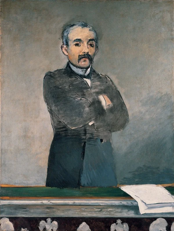 Portrait of Georges Clemenceau, detail