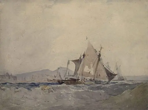 Seascape, by Richard Parkes Bonington, watercolor